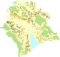 Übersicht Igel in der Stadt Zürich; Link zum PDF Übersicht Igel in der Stadt Zürich; Link zum PDF
